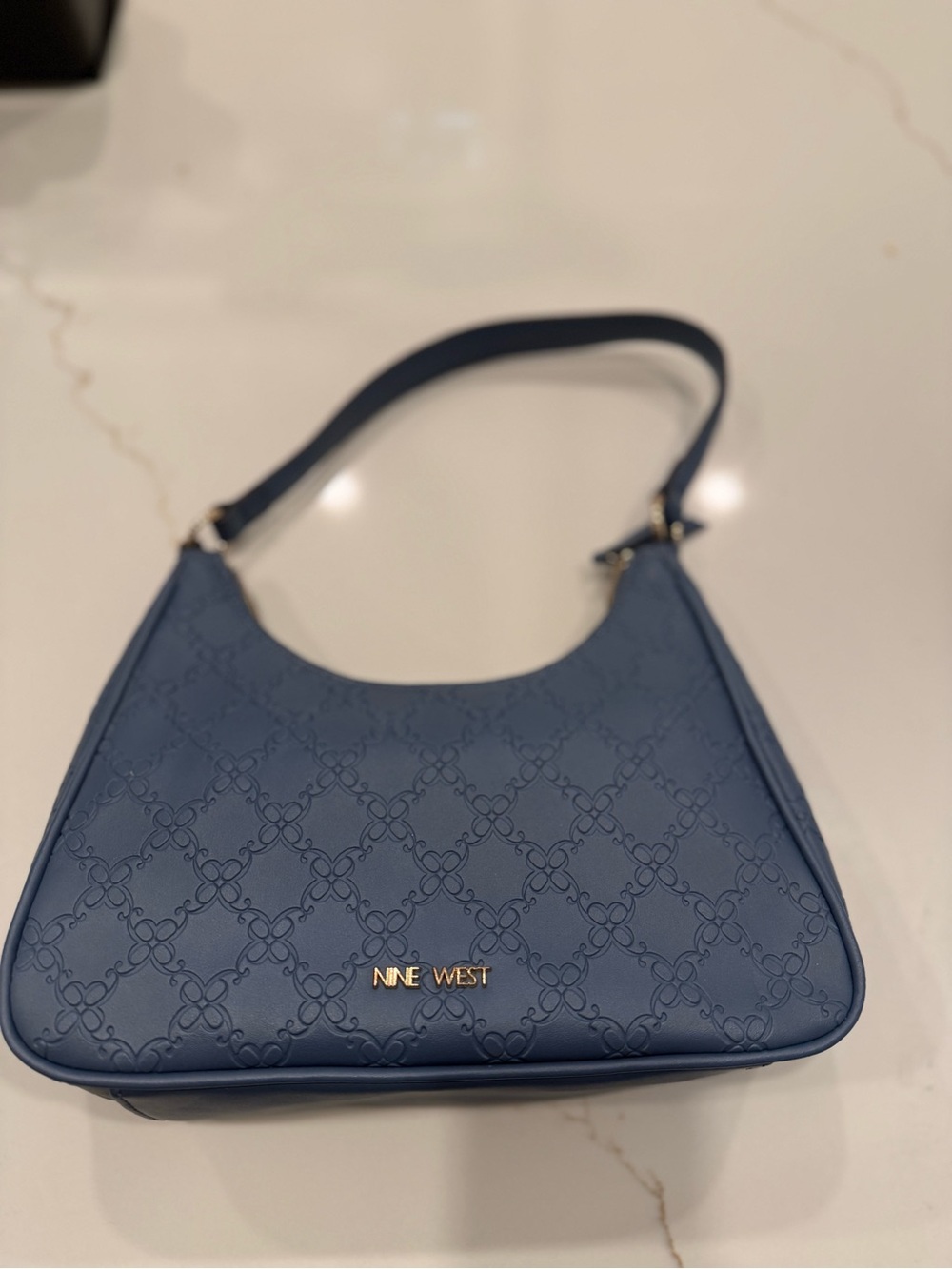 Nine West Periwinkle Embossed Shoulder Bag